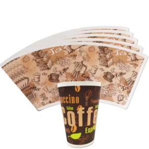 China Eco Friendly High Bulk Paper Cup Blank Raw Materials With Flexographic Printed Single PE Coated on sale