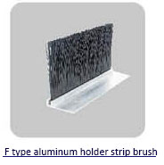Industrial Door Brush Seal Aluminium/door strip brush