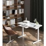 Modern Electric Height Adjustable Desk for Home Office 710 mm Small Glass