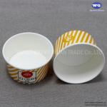 Custom Logo 3.5 Oz Ice Cream Paper Cups-Isposable Paper Dessert Bowls For Hot