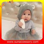 AK17022 Sun Accessory customized wholesale baby kids knitted beanie caps and