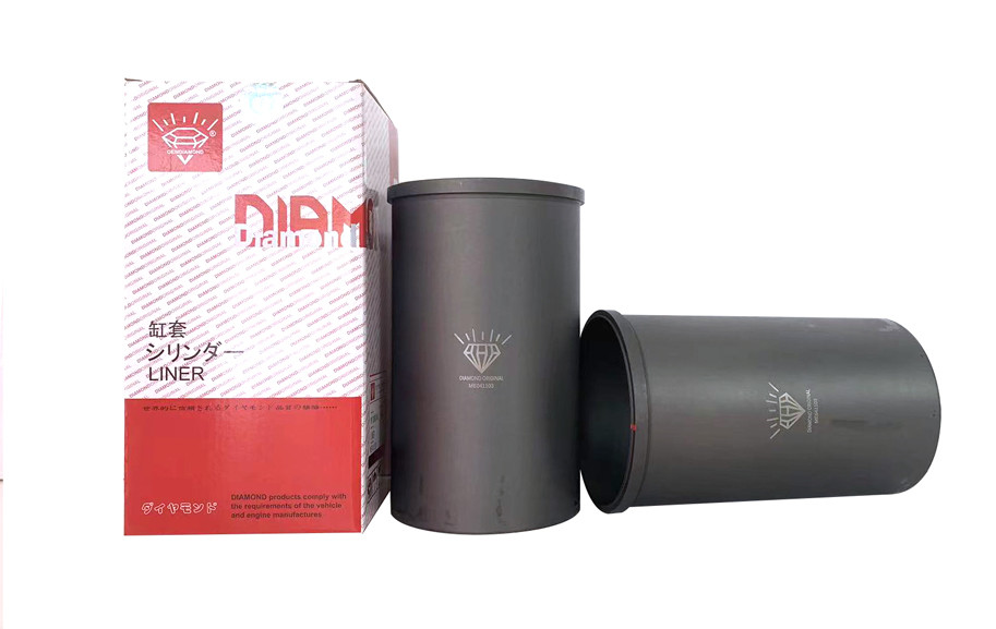 ME041103 ME041104 MITSUBISHI Engine Parts Cylinder Liner Engine Black For D6BT 6D16T