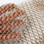 Home Decorative Metal Curtains Customized Circular Metal Chainmail