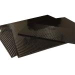 Twill Matte Plain Glossy Customize Size 3K 100% Full Carbon Fiber Plate