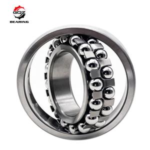 China Chrome Steel Material 1304 Steel Cage Double Row Self-aligning Ball Bearing factory