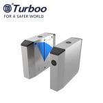 PC arm brushed motor stainless steel flap barrier gate for industrial applicatio