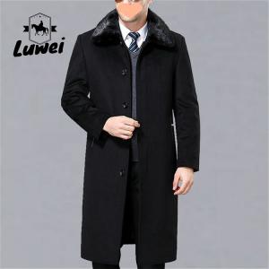 China High Quality Trench Single-breasted Black Utility Winchiter Long Bale Jaket Business Vinter Jacket for Men factory