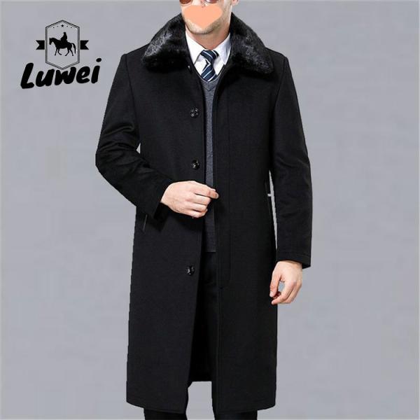 High Quality Trench Single-breasted Black Utility Winchiter Long Bale Jaket