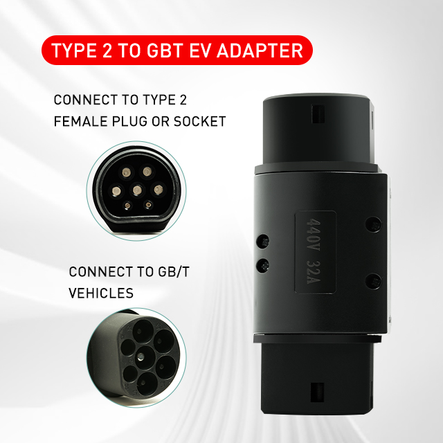 32A 1 Phase 7.2kW EV Charging Cable for Mercedes Benz C350 and Customizable Support Customization Type 2 to GBT Adapter