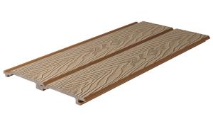 China Waterproof No Crack 3D Timber Wall Cladding 3D 148 X 21 Wood Plastic Composite factory