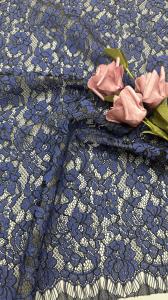 China Leafy Emrbroidery Lace Fabric Mesh Breathe Lace Fabric Elegent factory