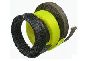 China RoHS Abrasion Resistant Electrical Braided Sleeving For Wire / Cable Management factory