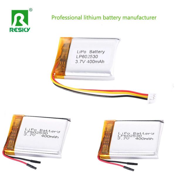 Lipo Battery LP602530 3.7V 400mAh 1.48wh Rechargeable Lithium Polymer Battery Cell For Smart Watch