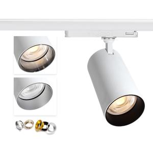 China 2 Wires Focus LED Track Spot Light Rail Anti Glare 220V Multipurpose factory