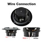 GRANDnavi 6.5Inch Marine Audio Waterproof Speakers in Black and White PP Cup