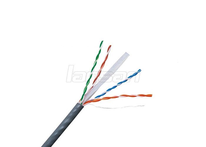 PVC Unshielded Copper 23AWG 4 Pair Cat6 Network Cable