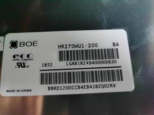 China HR270WU1-200 BOE 27.0&quot; 1920(RGB)×1080, 725 cd/m² INDUSTRIAL LCD DISPLAY factory