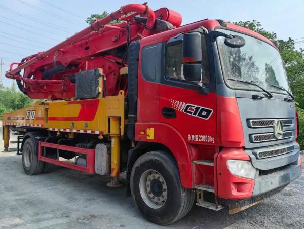 Used 2021 Sany Heavy Industry 39m Concrete Boom Pump 2 Shaft Number Maximum