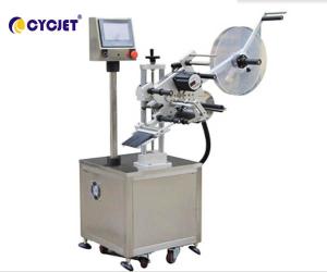 China CYCJET CLB-512B Flat Bottle Labeling Machine 1.0KW Semi Auto Labeling Machine on sale