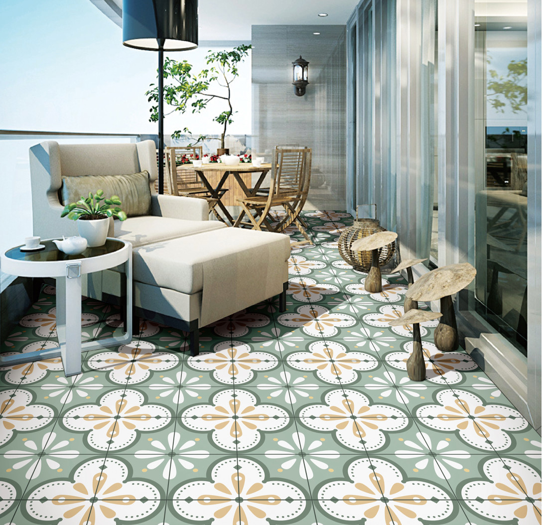 Waterproof Indoor Floor Tile For Living Room And Green 200x200mm Wall Ceramic Tiles For Bathroom