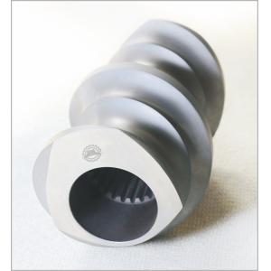 Three Flighted Twin Extruder Machine Screws Metal Color High Shear Uniformity