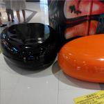 customize size fiberglass chair as decoration statue in plaza hall or supermarke