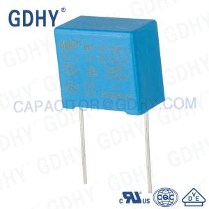 China 474K275VAC P15 0.47uF 310V X2 Film Capacitor factory