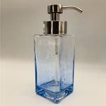 Square Glass Accessories Set Vintage Style For Home Hotel Ombre Blue