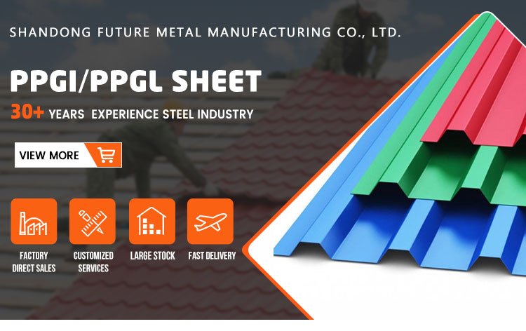 ASTM Standard 0 Gauge/0.3mm Color Coated Galvanized Corrugated Steel Sheet for Cutting