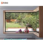 Thermally Insulated Black And White Aluminum Sliding Windows For Energy Savings