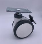 125mm PU Hospital Caster Wheel For Medical Equipment Furniture Trolley Castor