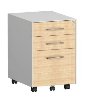 China Wooden Front 3 Drawer Pedestal Cabinet For Mobile RAL Color factory