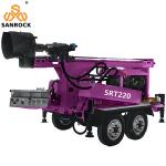 Portable Water Well Drilling Rig Small Trailer Mounted Water Borehole Drilling