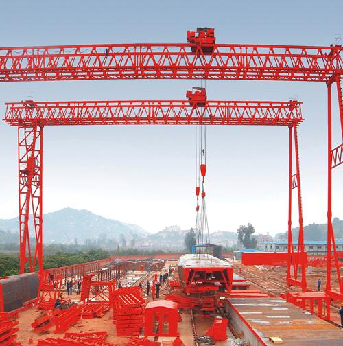 40t Fast lifting Truss Double Girder Gantry Crane for Precast yard European