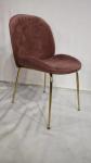 Iron Frame Tufted Upholstered Dining Chairs Modern Leather Dining Room Chair