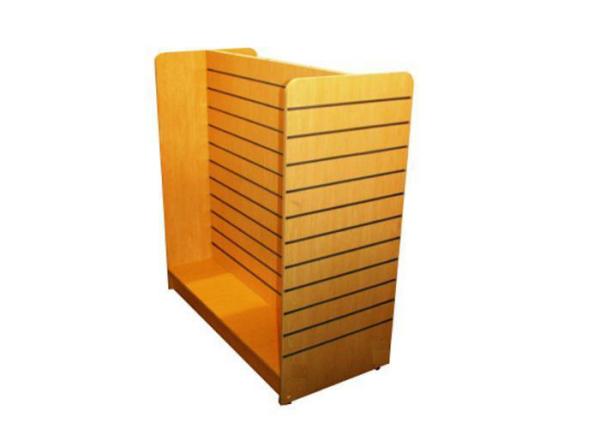 Middle Floor Standing Slatwall Display Stand Portable Classic Style For