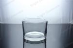 clear large cylinder glass candle jar in home decoration
