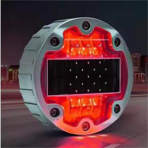 China Reflective Aluminum Solar Cat Eye Road Stud Solar Traffic Warning Marker Light factory