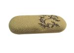 Slim Plush Embroidery Hard Durable Optical Glasses Case Reading Eyeglasses Box