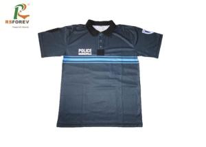 China Polyester Mens Short Sleeve Polo Shirts Quick Dry For Summer Customized Color factory
