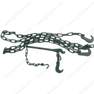 China Cargo Container Painted Galvanized Lashing Chain factory