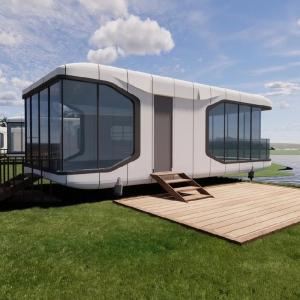 China Outdoor Prefab Space Capsule House Hotel Option with Customized Color factory