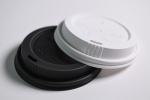Biodegradable CPLA Coffee Cup Lid Non Plastic Strawless Lid For Hot And Cold