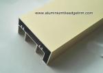 Anodised Gold Aluminum Extrusion Sliding Door Track / Channel