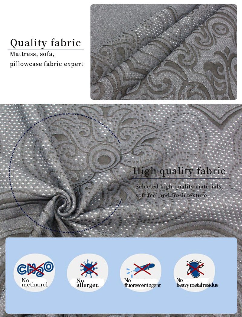 Royal Pattern Knitted Double-Sided Jacquard Mattress Pillow Skin Friendly Breathable Fabric