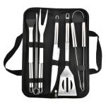 Barbecue Tools 9 Pieces Stainless Steel Grill Set Combined With Outdoor Barbecue