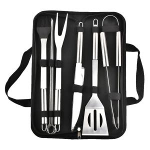 China Barbecue Tools 9 Pieces Stainless Steel Grill Set Combined With Outdoor Barbecue Supplies factory