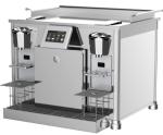 Cappuccino Pod Italian Automatic Coffee Machine Latte Two Brewing Fridge