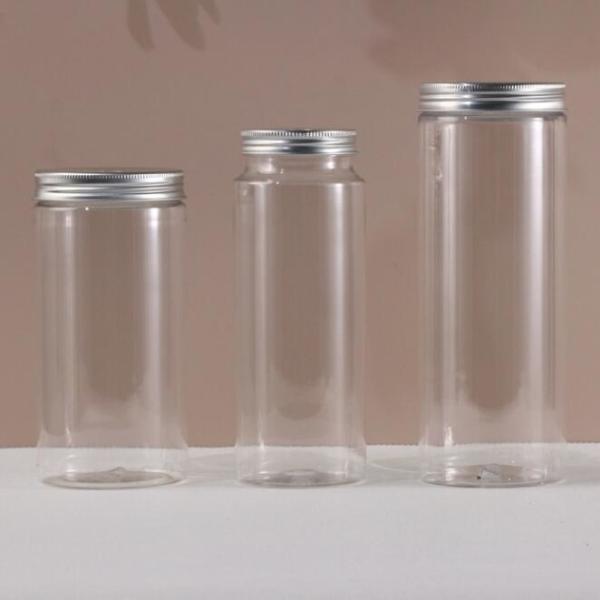Customized Logo Plastic Round PET Bottle with Tight Sealing and Transparent