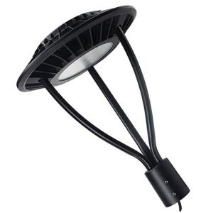 China Circular Configuration 100W Post Top LED Street Lights With Dark Bronze Shell factory